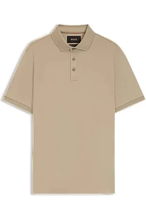 HUGO BOSS Regular-fit polo shirt in mercerised Italian cotton