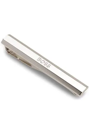 HUGO BOSS Brass tie bar with engraved logo