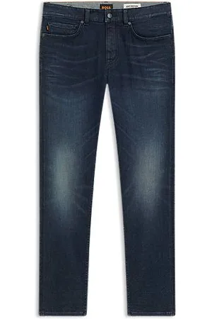 HUGO BOSS Delaware slim-fit jeans in blue soft-motion denim