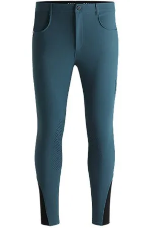 HUGO BOSS Equestrian knee-grip breeches with four-way stretch