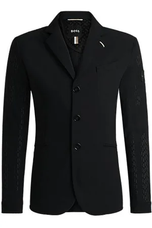 HUGO BOSS Equestrian show jacket in perforated material