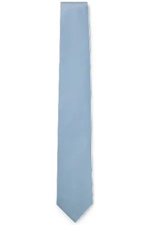 HUGO BOSS Silk-blend tie with all-over jacquard pattern