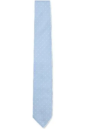 HUGO BOSS Silk-blend tie with all-over jacquard pattern