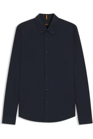 HUGO BOSS Slim-fit shirt in cotton jersey