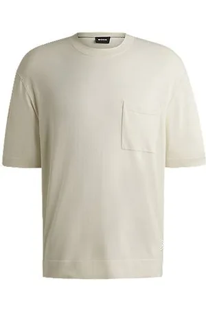 HUGO BOSS SELECTED BY SHOHEI OHTANI Relaxed-fit T-shirt in cool-touch fabric with silk