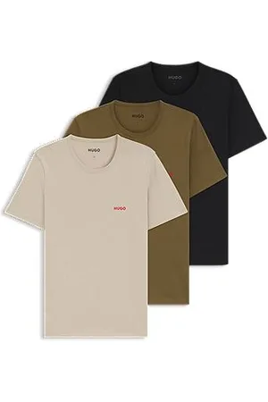 HUGO BOSS Three-pack of underwear T-shirts in cotton jersey