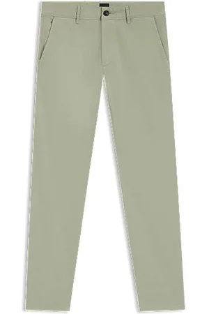 HUGO BOSS Slim-fit chinos in stretch-cotton satin