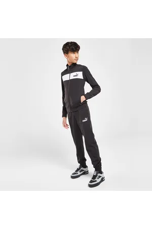 Grey puma best sale tracksuit junior