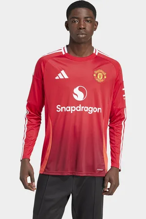 adidas Manchester United 24/25 Long Sleeve Home Shirt Jnr