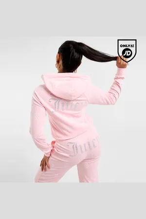 Juicy Couture Diamante Velour Full Zip Hoodie