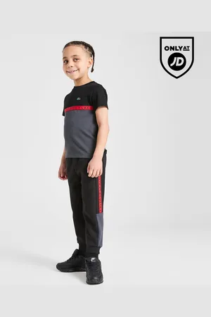 Lacoste Colour Block Tape Fleece Joggers Children