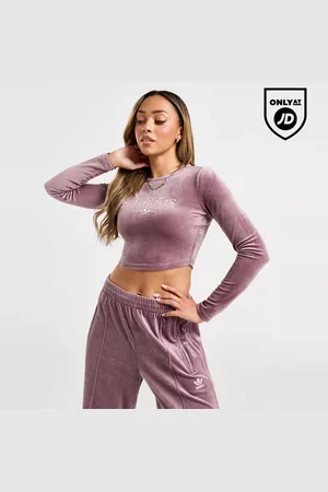 adidas Velour Swirl Long Sleeve Top