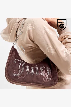 Juicy Couture Velour Diamante Shoulder Bag