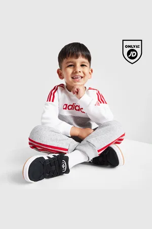 adidas Linear Colour Block Crew Tracksuit Infant