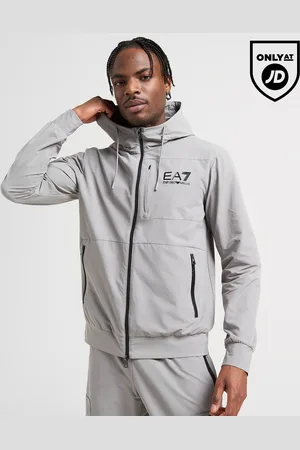EA7 Woven Tech Full Zip Hoodie