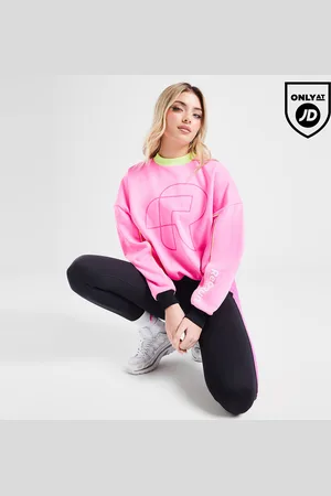 Red Run Activewear Twin Flame Oversized Crew Sweatshirt