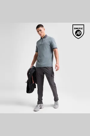 Red Run Activewear Zip Polo Shirt
