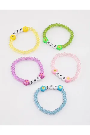 Lovisa Kids Beaded BFF Stretch Bracelet 5-Pack