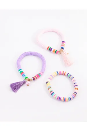 Lovisa Kids Beaded Tassel Bracelet Pack