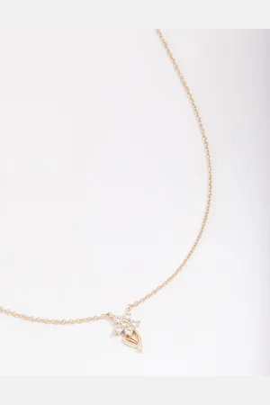 Lovisa Gold Plated Flower Stem Pendant Necklace