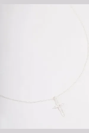 Lovisa Cubic Zirconia Marquise Cross Necklace