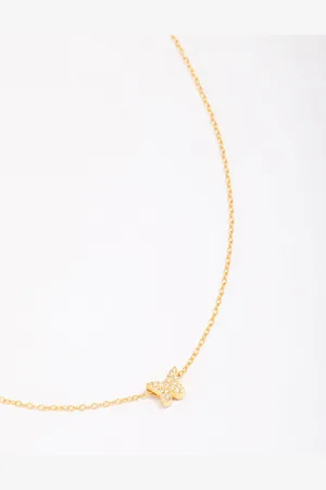 Lovisa Gold Plated Butterfly Pendant Necklace