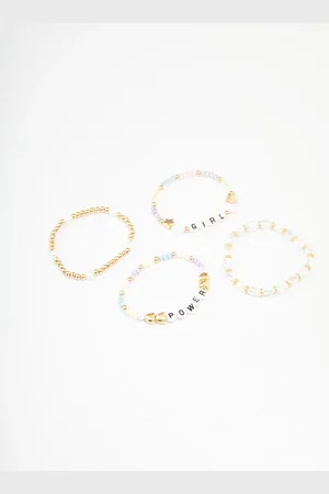 Lovisa Kids Girl Power Stretch Friendship Bracelet Pack