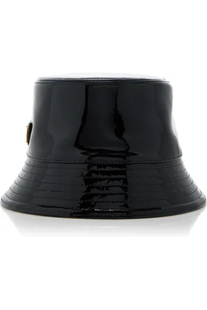 Prada Patent Leather Bucket Hat - - S - Moda Operandi