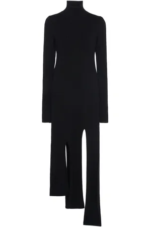Bottega Veneta Turtleneck Ribbed Knit Mini Dress - - M - Moda Operandi