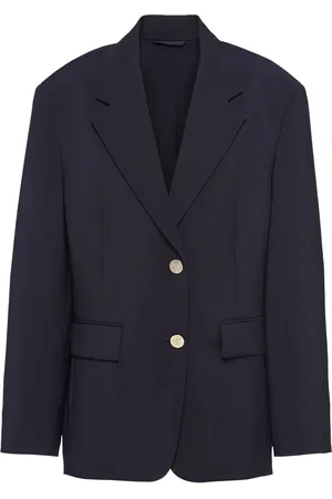 Prada Mohair and Silk Blazer Jacket - - IT 38 - Moda Operandi