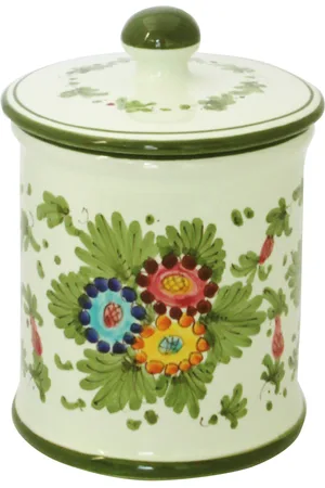 Moda Domus Fiorito by ; Hand-painted Ceramic Jar - - Moda Operandi