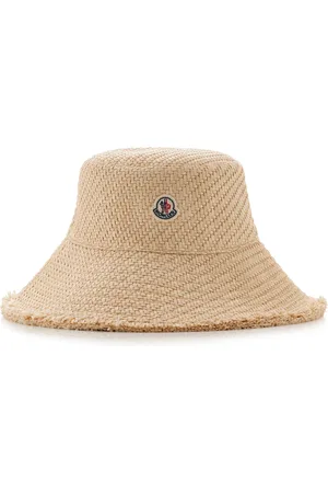 Moncler Raffia Bucket Hat - - S - Moda Operandi