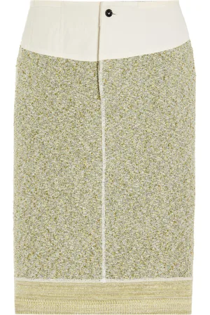 Bottega Veneta Knit Cotton-Blend Midi Skirt - - XS - Moda Operandi