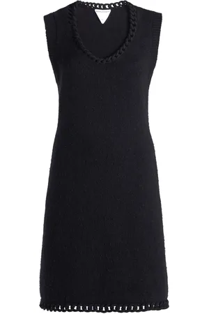 Bottega Veneta Chain-Detailed Wool Knit Mini Dress - - L - Moda Operandi