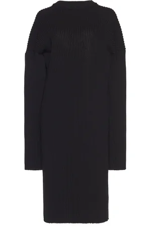 Bottega Veneta Open-Back Knitted Wool-Blend Midi Dress - - S - Moda Operandi