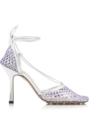 Bottega Veneta Stretch Metallic Sandals - - IT 35 - Moda Operandi