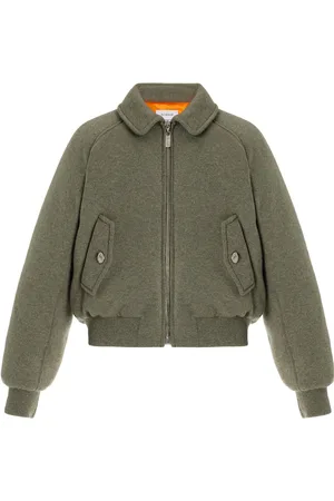 Barrie Cashmere-Wool Puffer Bomber Jacket - - XS/S - Moda Operandi