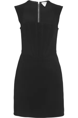 Bottega Veneta Silk-Blend Mini Dress - - IT 44 - Moda Operandi