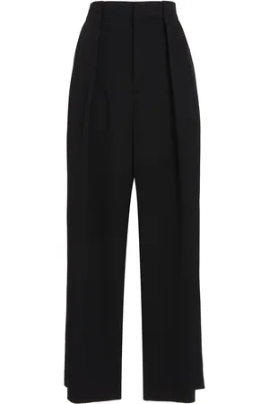 Balmain Pleated Grain Du Poudre Wool Pants - - FR 40 - Moda Operandi