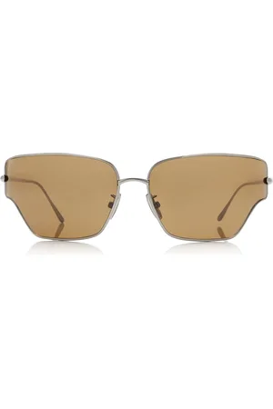 Loewe Signature Geometrical Metal Sunglasses - - OS - Moda Operandi