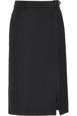 Prada Mohair Midi Skirt - - IT 36 - Moda Operandi