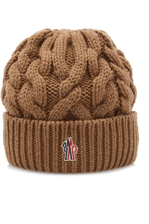 Moncler Cable Knit Beanie - - OS - Moda Operandi