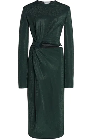 Bottega Veneta Hotfix Cutout Midi Dress - - S - Moda Operandi