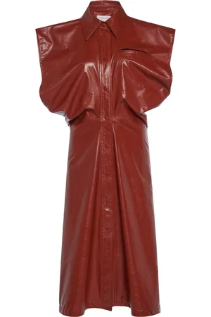 Bottega Veneta Leather Midi Dress - - IT 40 - Moda Operandi