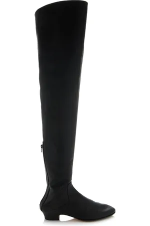 The Row Awar Leather Over-The-Knee Boots - - IT 37 - Moda Operandi