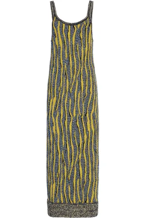 Bottega Veneta -Patterned Jacquard Dress - - XS - Moda Operandi