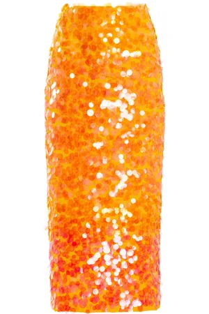 Carolina Herrera Paillette-Embellished Midi Skirt - - US 4 - Moda Operandi