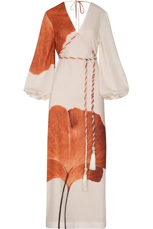 Andres Otalora Odisea Caribeña Tassel-Detailed Linen Maxi Dress - - US 4 - Moda Operandi