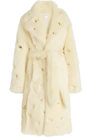 Bottega Veneta Embellished Shearling Coat - - IT 40 - Moda Operandi