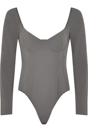 Paris Georgia Underwire Stretch-Nylon Bodysuit - - L - Moda Operandi